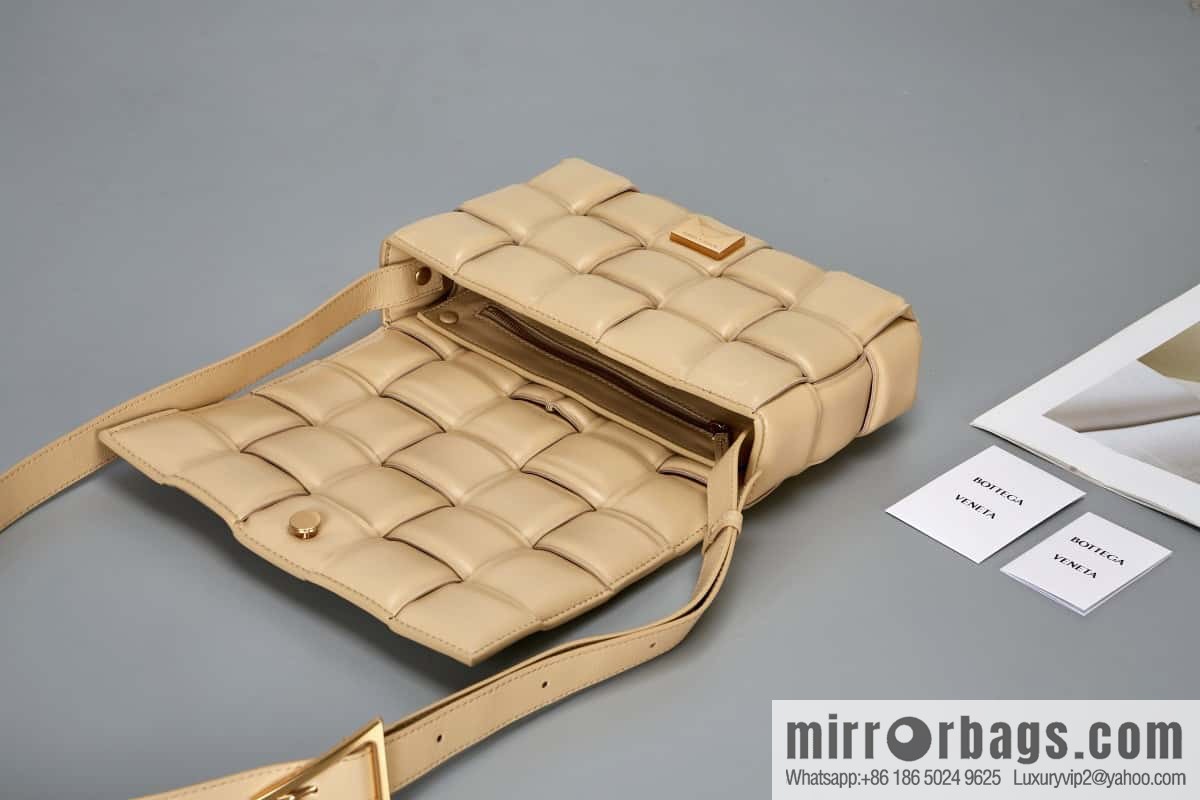 Bottega Veneta Padded Cassette Bag Model; 591970 BV Cassette Pillow Bag, Oatmeal