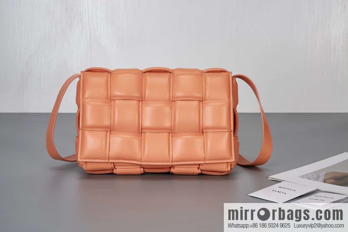 Bottega Veneta Padded Cassette Bag Model; 591970 BV Cassette Pillow Bag, Peach Powder