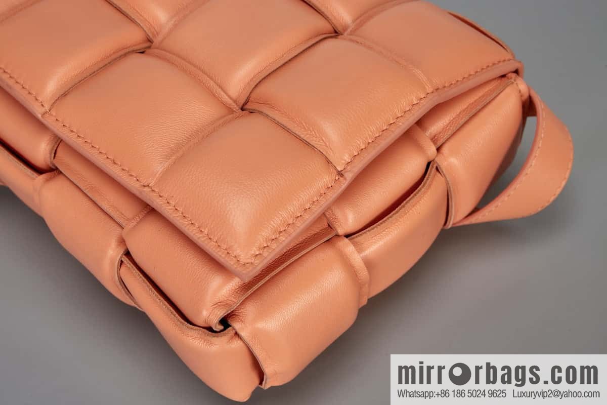 Bottega Veneta Padded Cassette Bag Model; 591970 BV Cassette Pillow Bag, Peach Powder
