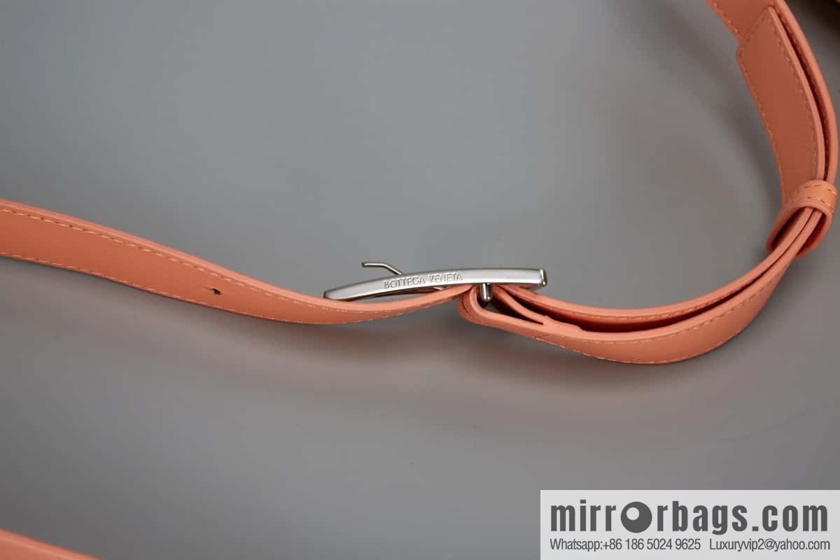 Bottega Veneta Padded Cassette Bag Model; 591970 BV Cassette Pillow Bag, Peach Powder