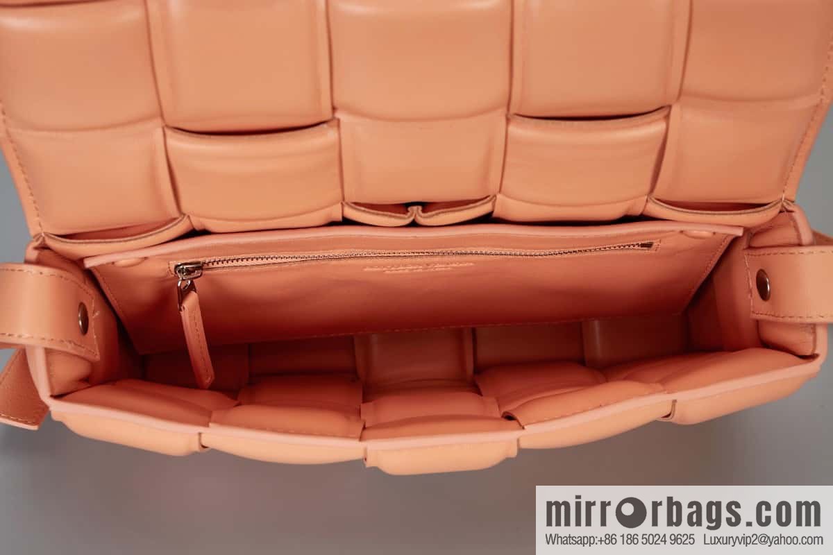 Bottega Veneta Padded Cassette Bag Model; 591970 BV Cassette Pillow Bag, Peach Powder