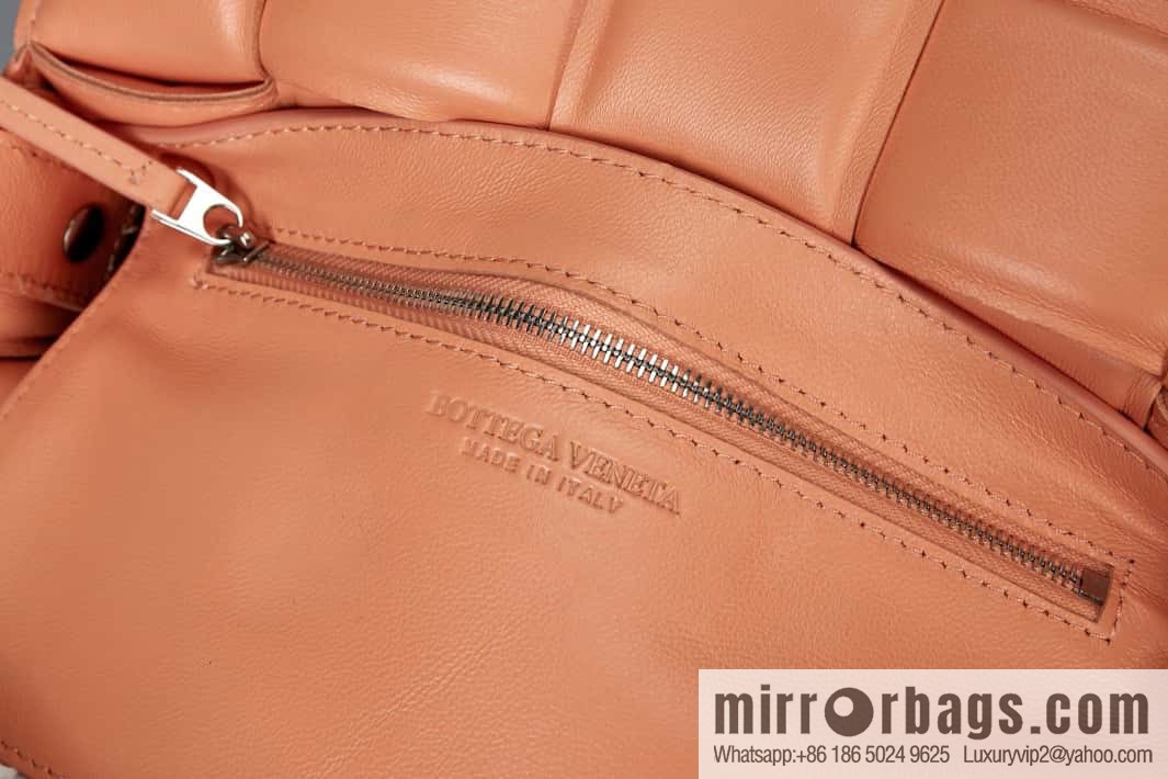Bottega Veneta Padded Cassette Bag Model; 591970 BV Cassette Pillow Bag, Peach Powder