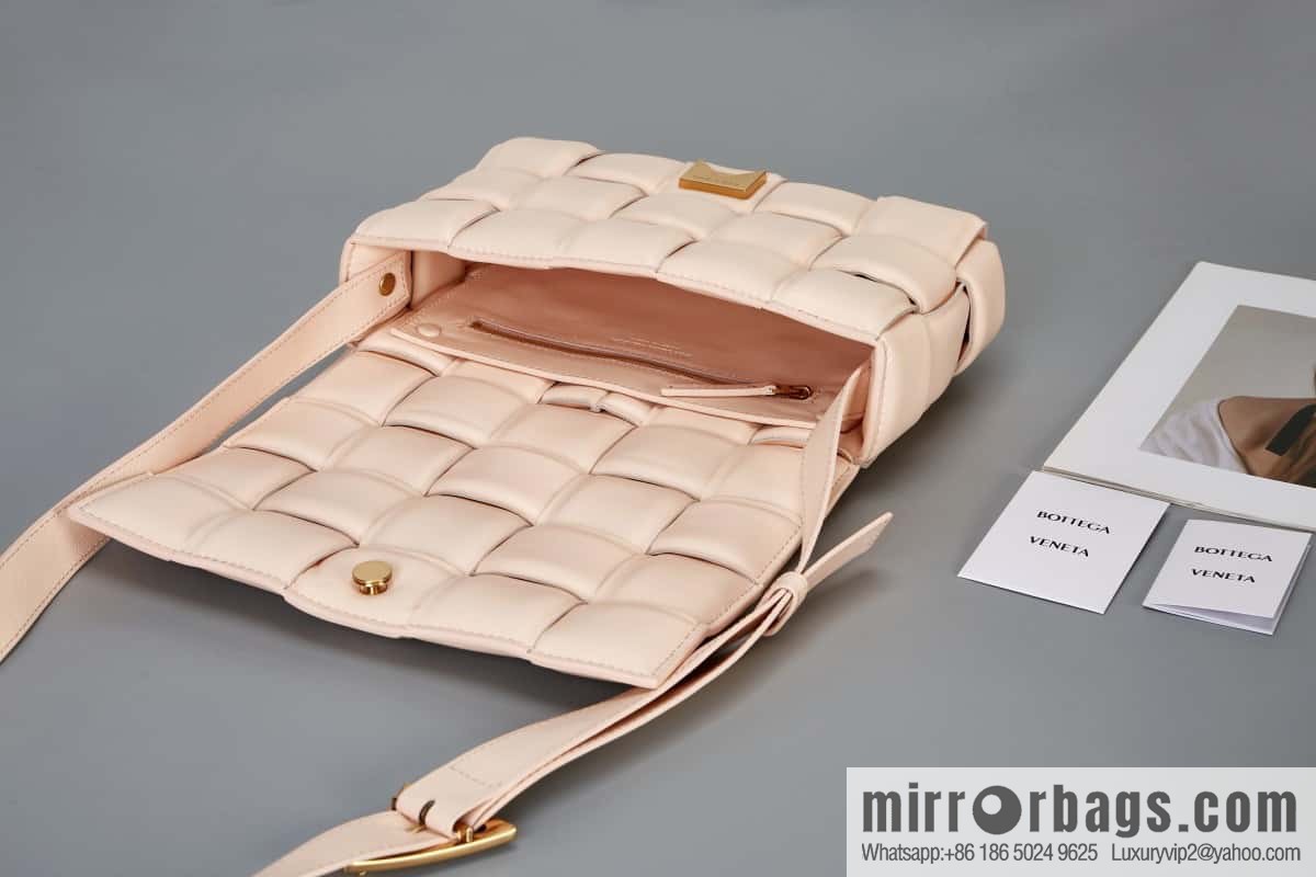 Bottega Veneta Padded Cassette Bag Model; 591970 BV Cassette Pillow Bag, Melon Color