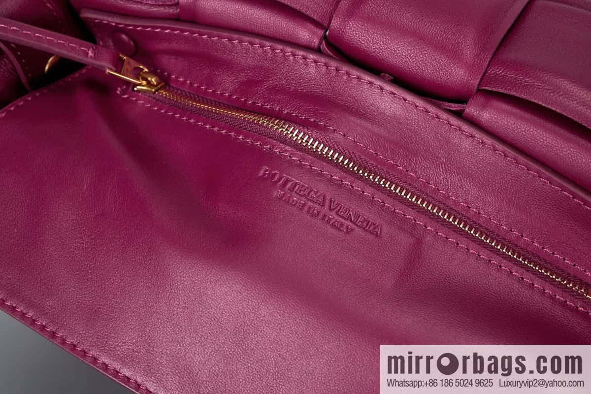 Bottega Veneta Padded Cassette Bag Model; 591970 BV Cassette Pillow Bag, Cinnabar Red