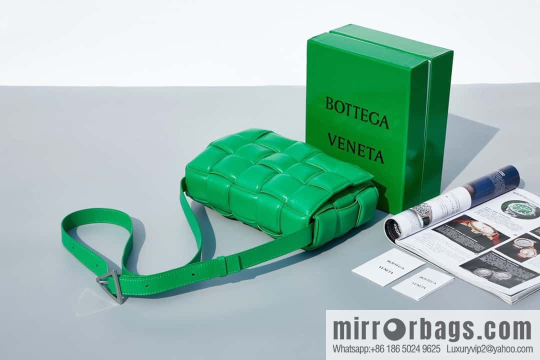 Bottega Veneta Padded Cassette Bag Model; 591970 BV Cassette Pillow Bag, Parrot Green