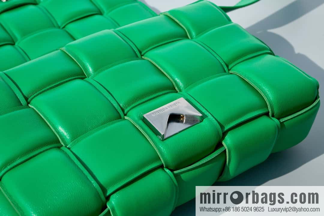 Bottega Veneta Padded Cassette Bag Model; 591970 BV Cassette Pillow Bag, Parrot Green