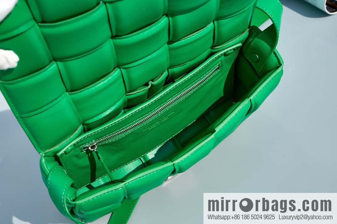 Bottega Veneta Padded Cassette Bag Model; 591970 BV Cassette Pillow Bag, Parrot Green