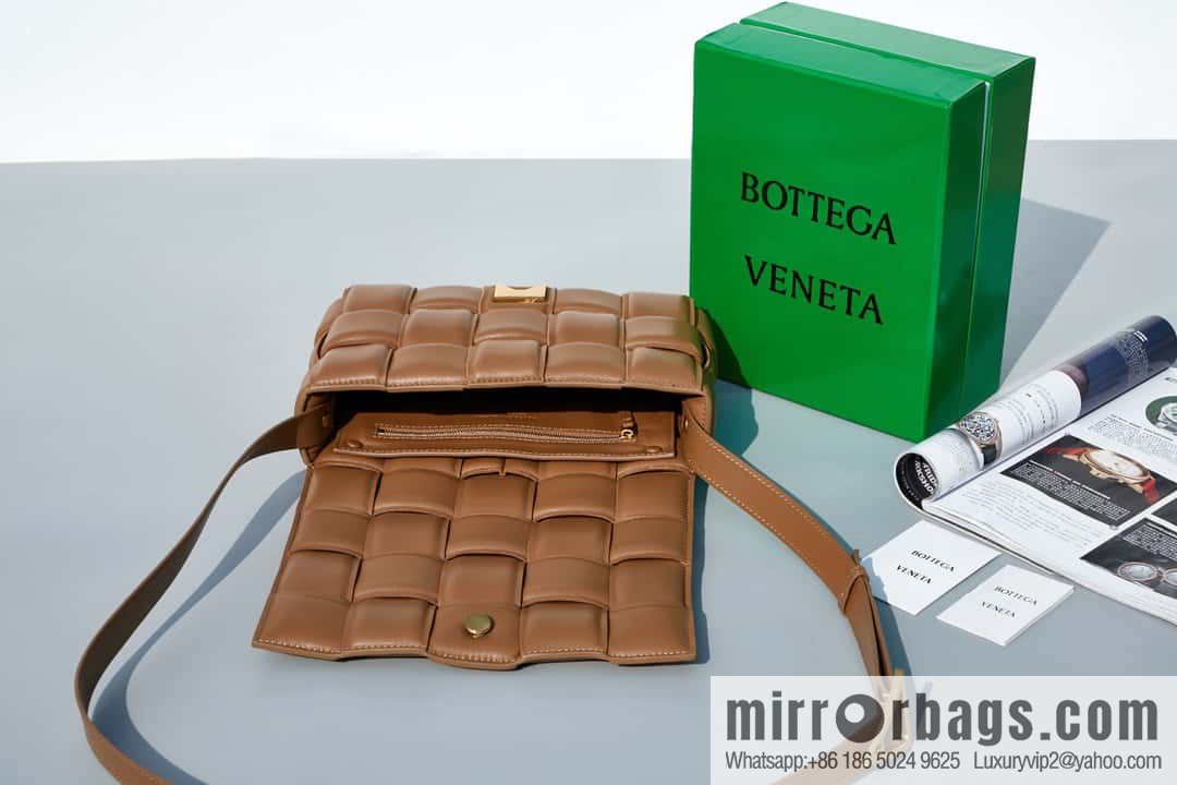 Bottega Veneta Padded Cassette Bag Model; 591970 BV Cassette Pillow Bag, Caramel
