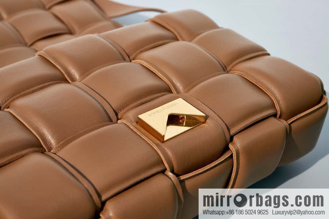 Bottega Veneta Padded Cassette Bag Model; 591970 BV Cassette Pillow Bag, Caramel