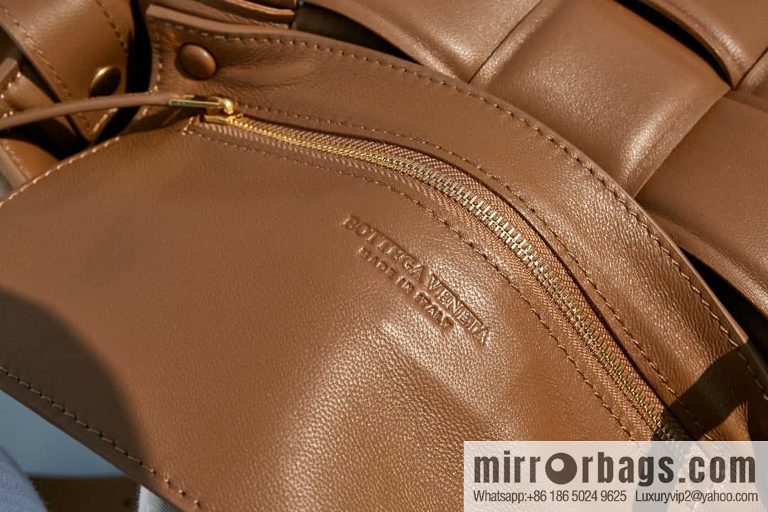 Bottega Veneta Padded Cassette Bag Model; 591970 BV Cassette Pillow Bag, Caramel