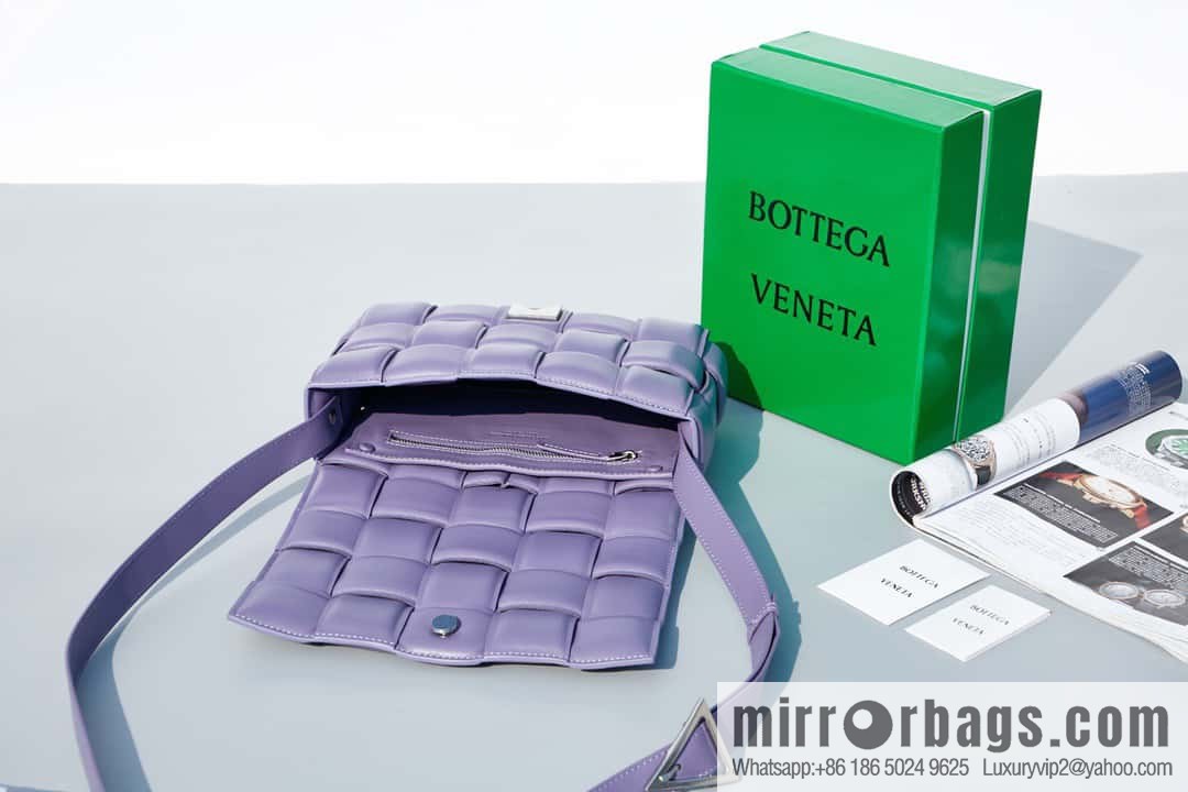 Bottega Veneta Padded Cassette Bag Model; 591970 BV Cassette Pillow Bag, Lavender