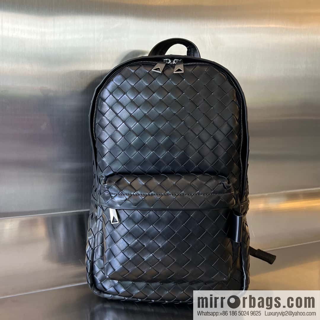 #Bv new men's backpack 730728 classic woven backpack model number: 730728 black