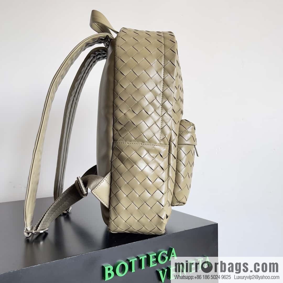 #Bv new men's backpack 730728 classic woven backpack model number: 730728 taupe