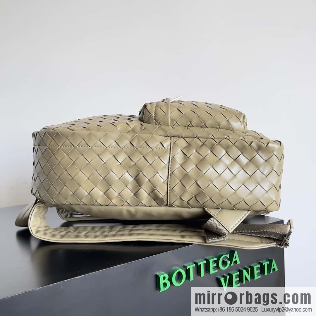 #Bv new men's backpack 730728 classic woven backpack model number: 730728 taupe