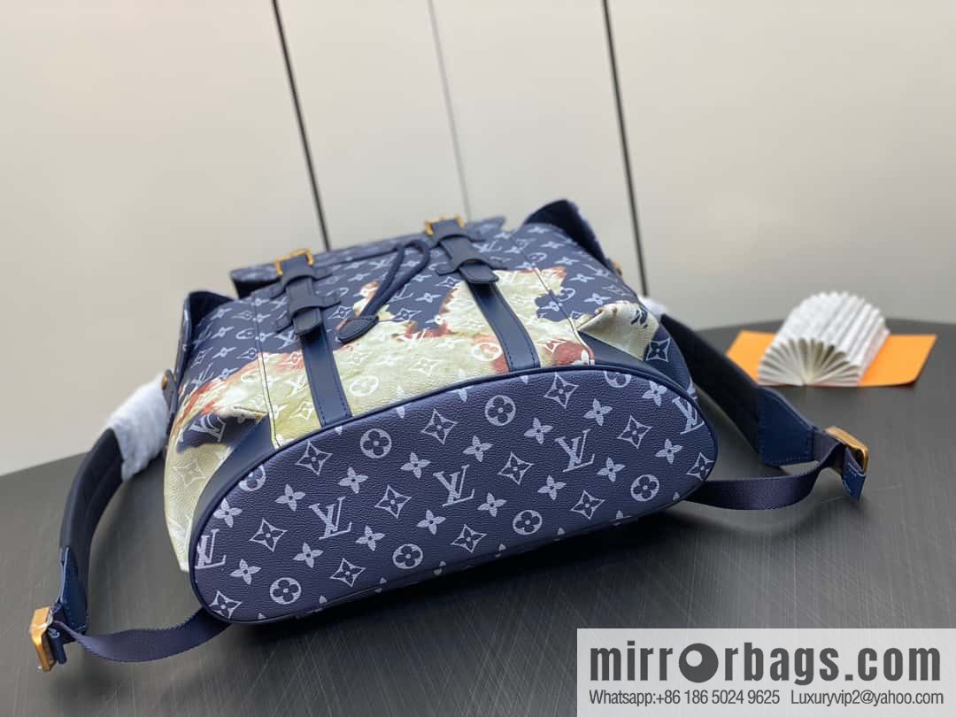 [Original Boutique items] M46805 blue backpack series Christopher small backpack M41379