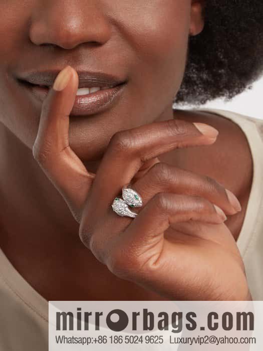 ☀BVLGARI SERPENTI SEDUTTORI Liu Guang Snake Shadow, Snakehead Ring ☀️