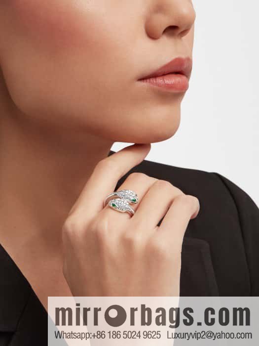 ☀BVLGARI SERPENTI SEDUTTORI Liu Guang Snake Shadow, Snakehead Ring ☀️