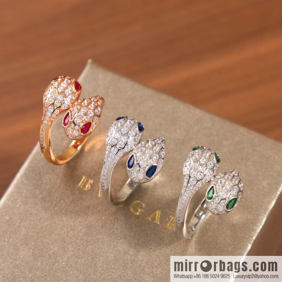 ☀BVLGARI SERPENTI SEDUTTORI Liu Guang Snake Shadow, Snakehead Ring ☀️