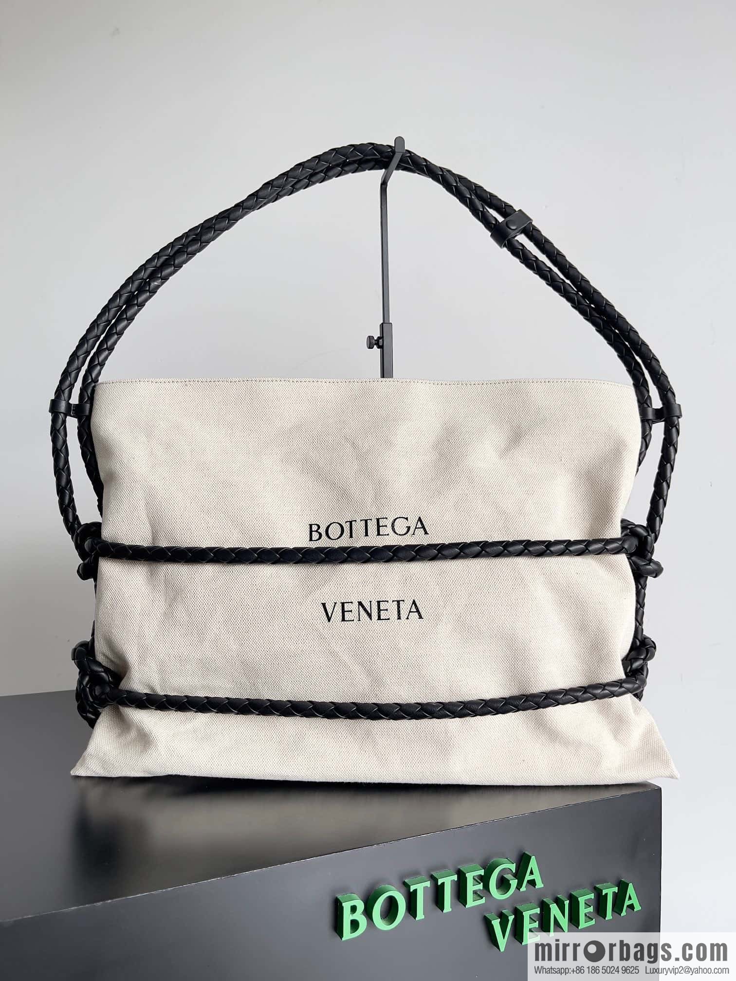 2023 BOTTEGA VENETA limited knot canvas tote bag model number: 743625