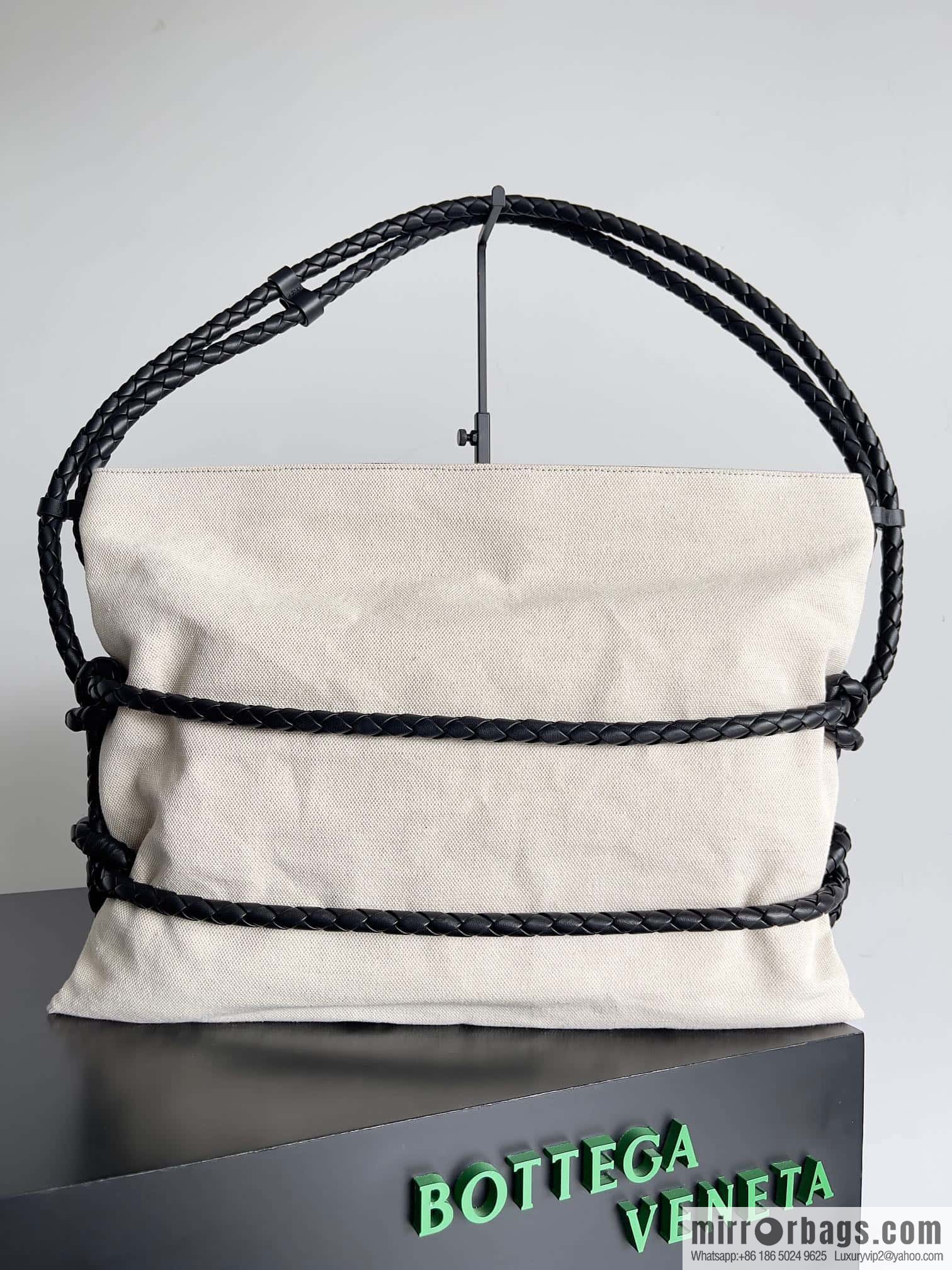 2023 BOTTEGA VENETA limited knot canvas tote bag model number: 743625