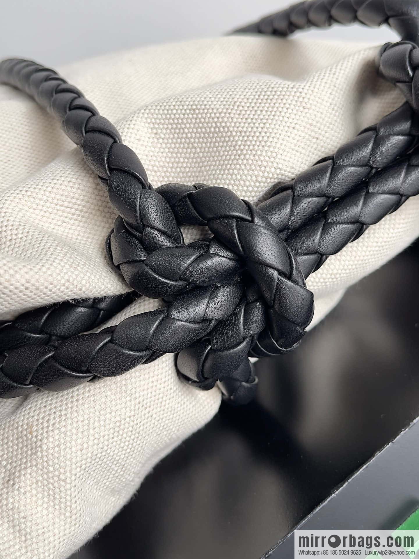 2023 BOTTEGA VENETA limited knot canvas tote bag model number: 743625