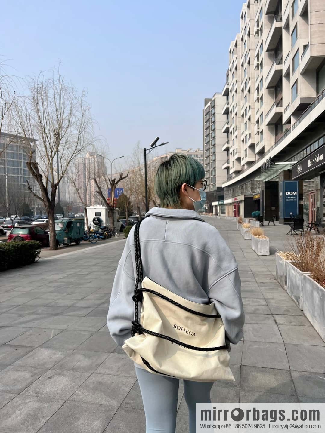 2023 BOTTEGA VENETA limited knot canvas tote bag model number: 743625