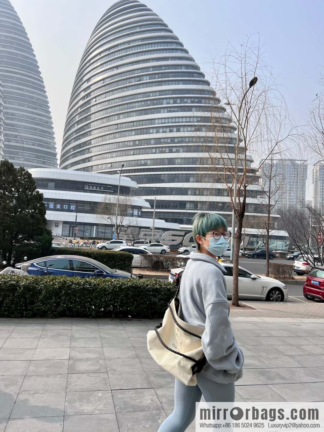 2023 BOTTEGA VENETA limited knot canvas tote bag model number: 743625