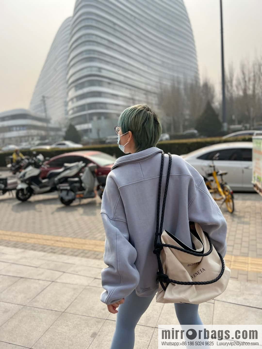 2023 BOTTEGA VENETA limited knot canvas tote bag model number: 743625