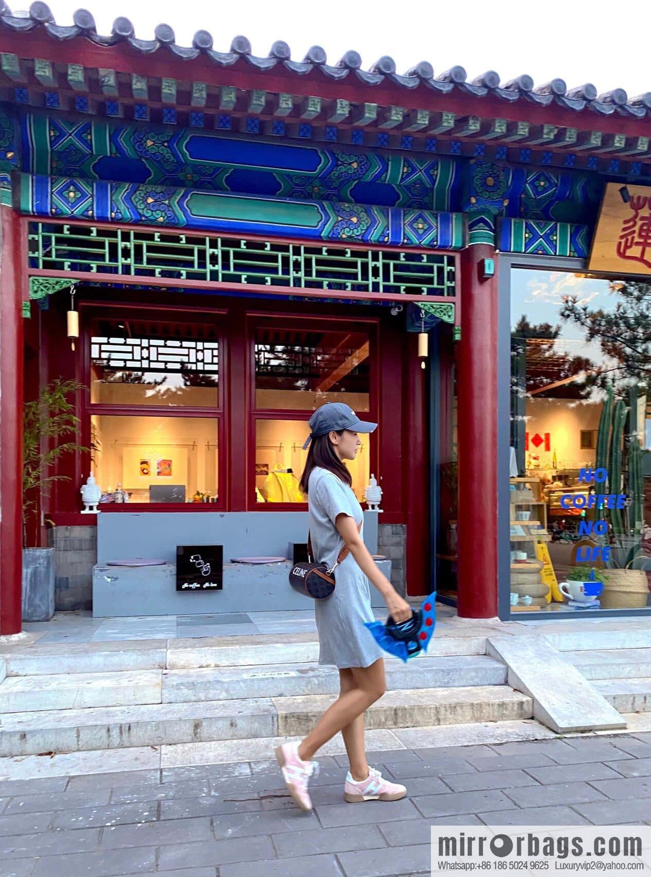 [Premium quality, all-steel hardware] CELINE | New cylinder bag online, logo printed cylinder bag, number: 110052