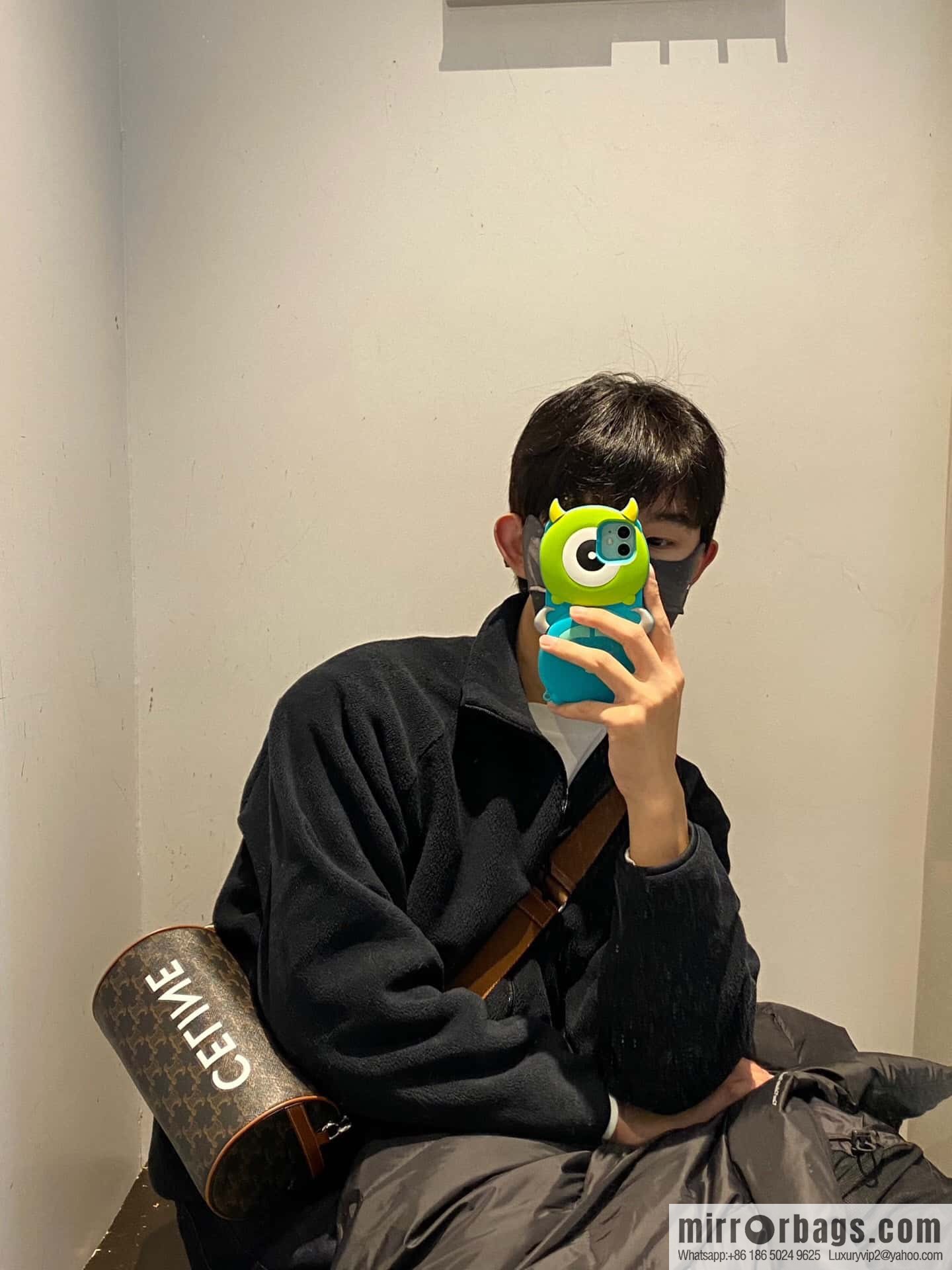 [Premium quality, all-steel hardware] CELINE | New cylinder bag online, logo printed cylinder bag, number: 110052