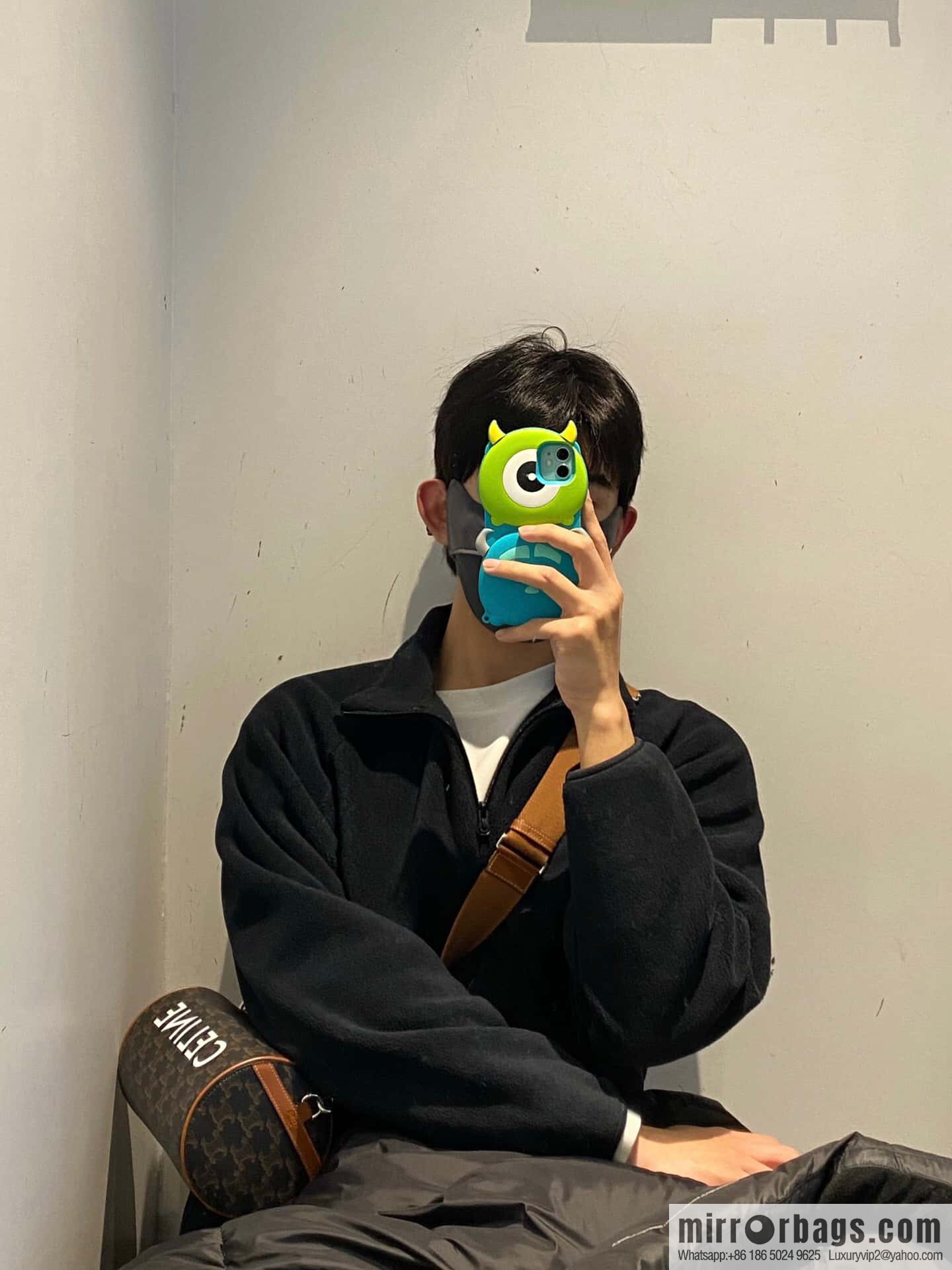 [Premium quality, all-steel hardware] CELINE | New cylinder bag online, logo printed cylinder bag, number: 110052