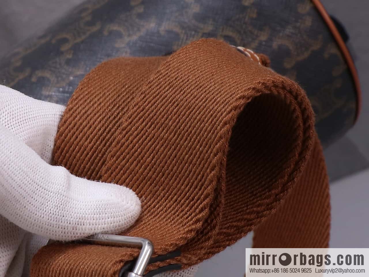 [Premium quality, all-steel hardware] CELINE | New cylinder bag online, logo printed cylinder bag, number: 110052