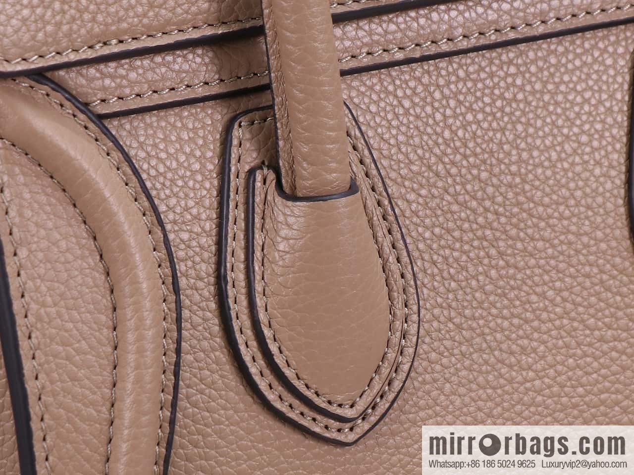 [Premium quality, all-steel hardware] Celine nano Luggage smiley face bag, model 168243