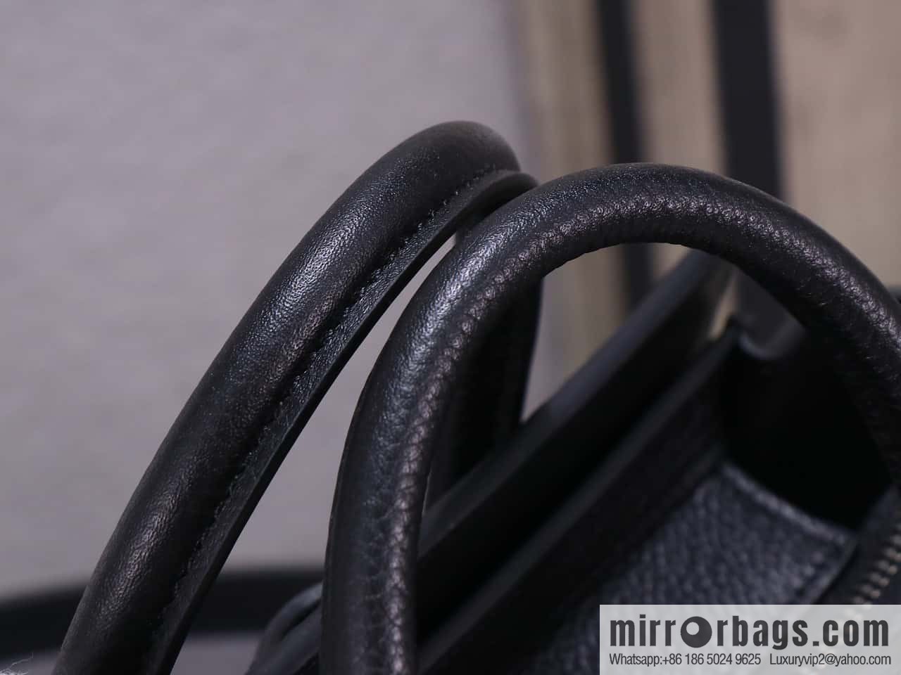 [Premium quality, all-steel hardware] Celine nano Luggage smiley face bag, model 168243