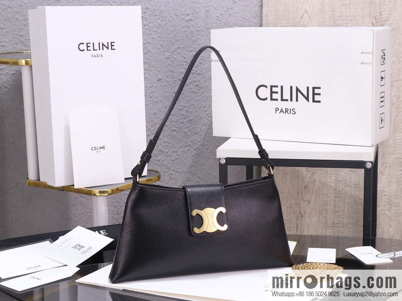 [Premium quality, all steel hardware] WILTERN TRIOMPHE SOFT smooth cow leather (fabric) handbag, number: 113673
