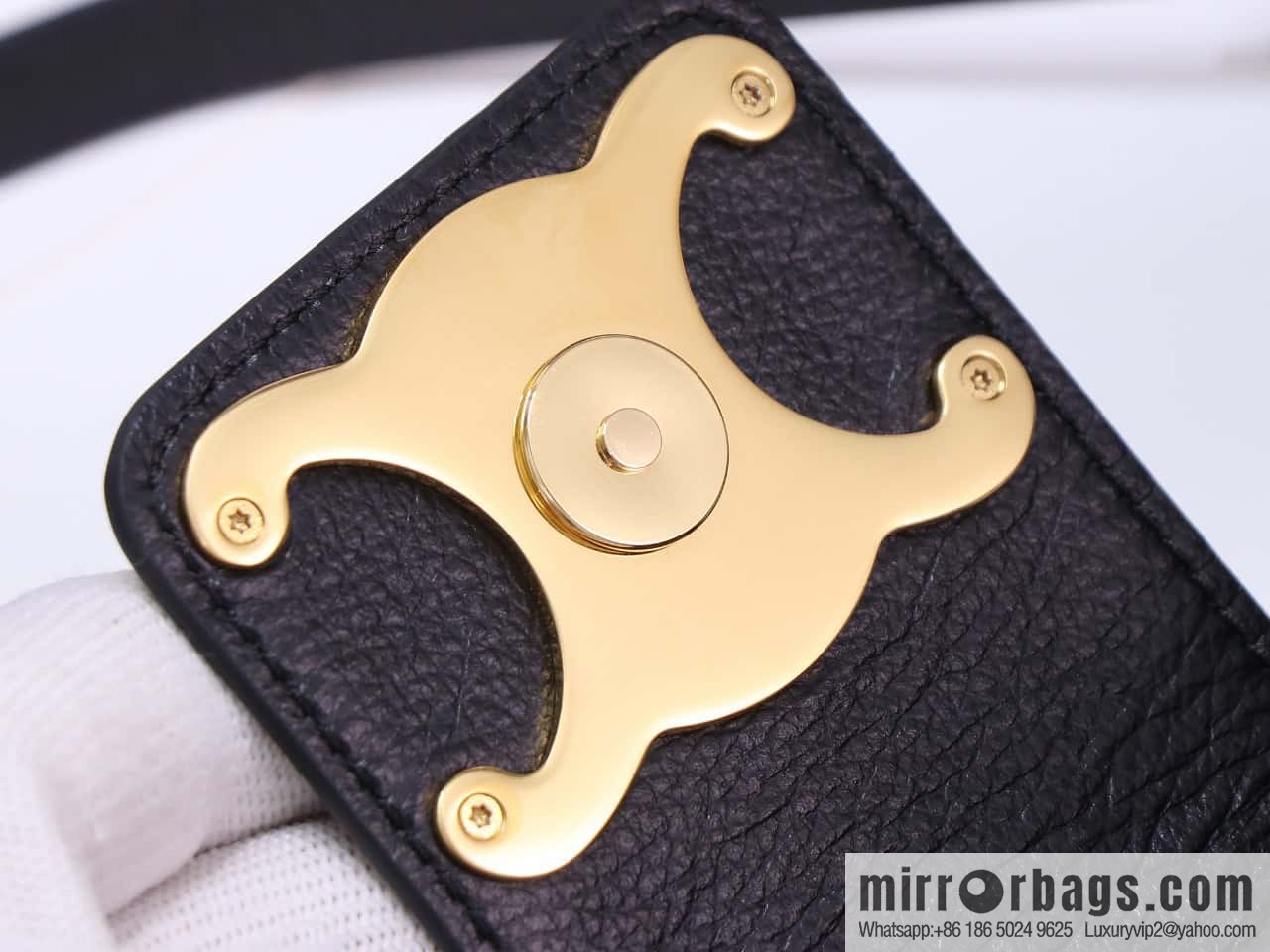 [Premium quality, all steel hardware] WILTERN TRIOMPHE SOFT smooth cow leather (fabric) handbag, number: 113673