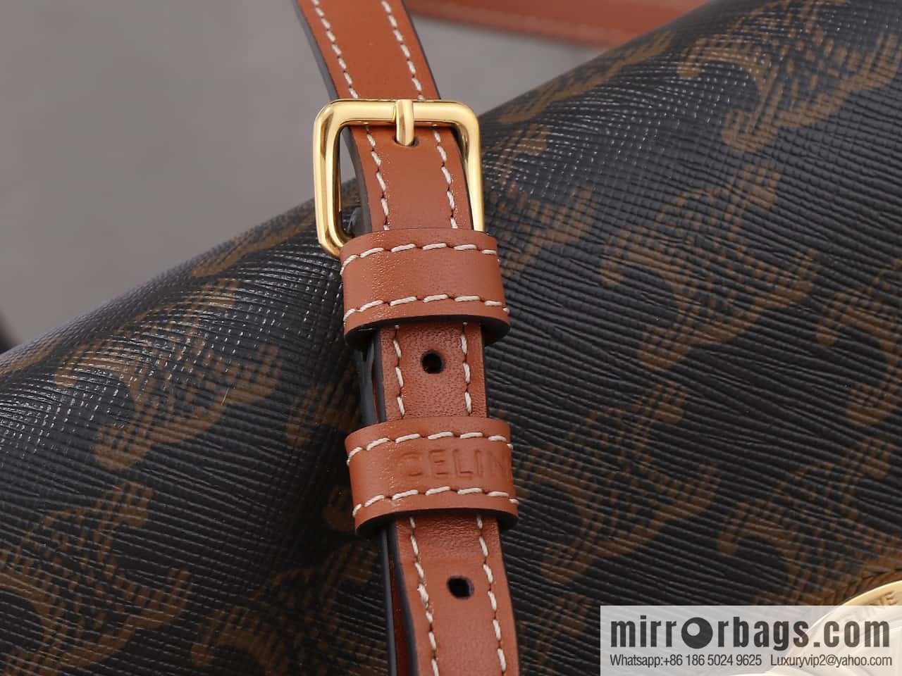 [Premium quality, all steel hardware] CELIN_E~ New monogram Multi Pochette Triomphe handbag, model: 100972