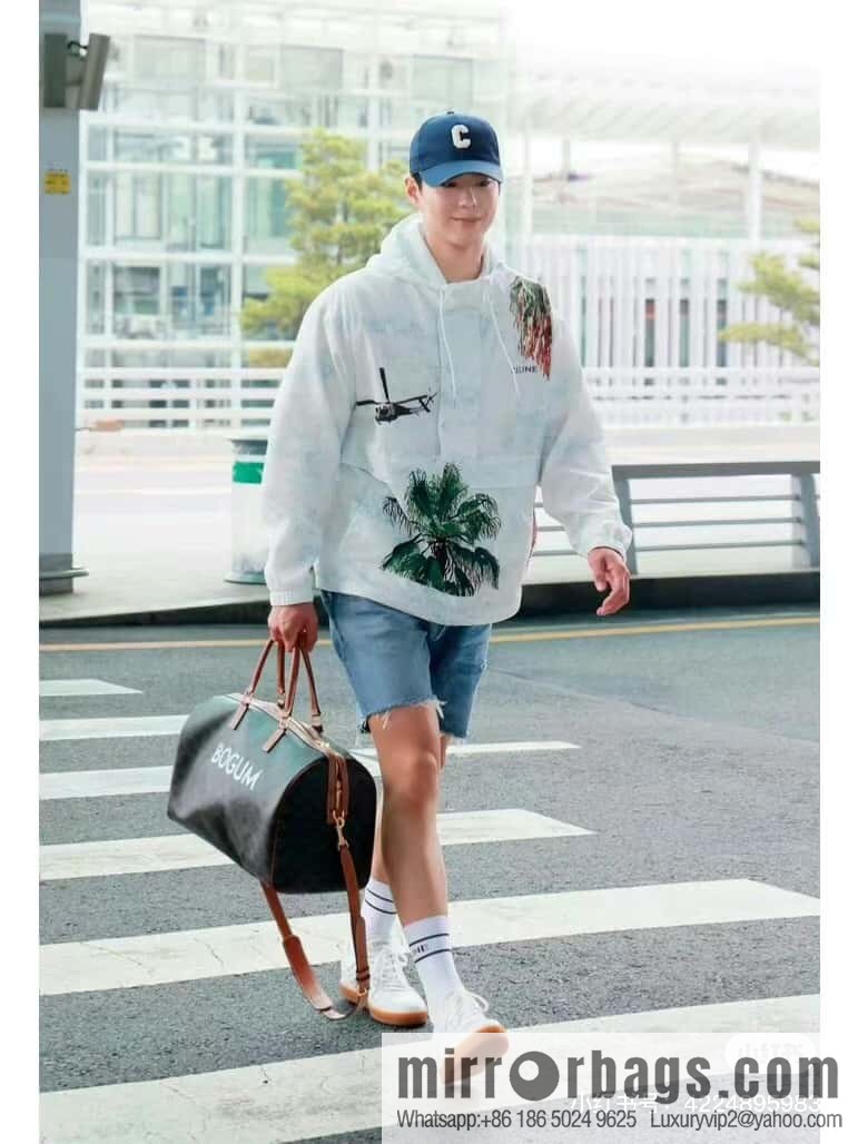 [Premium quality, all-steel hardware] CELINE2022 | The first Voyage printed Travel Bags series, model number: 191472 DOG material/brown