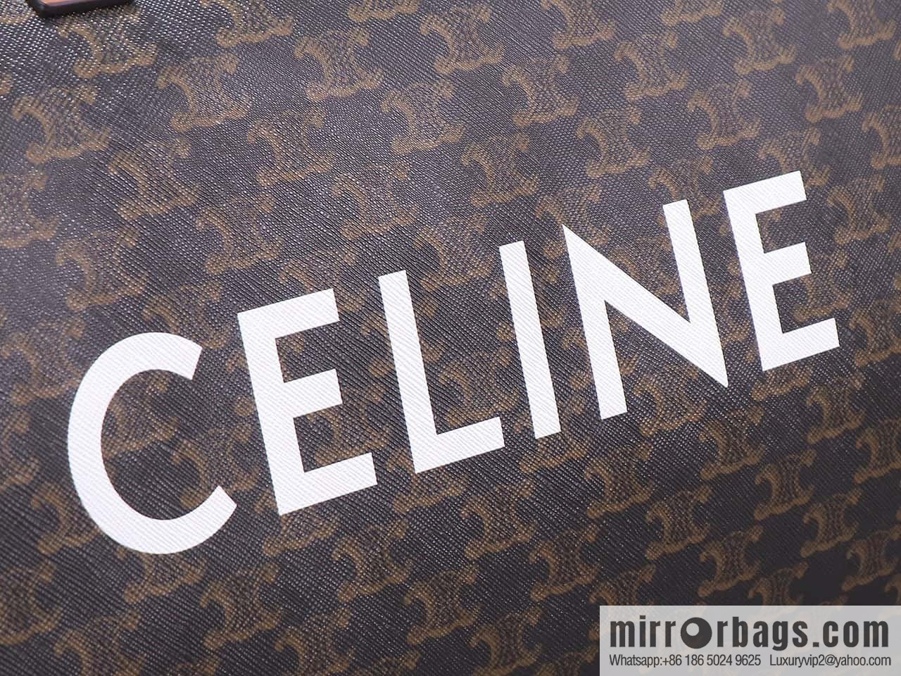 [Premium quality, all-steel hardware] CELINE2022 | The first Voyage printed Travel Bags series, model number: 191472 DOG material/brown