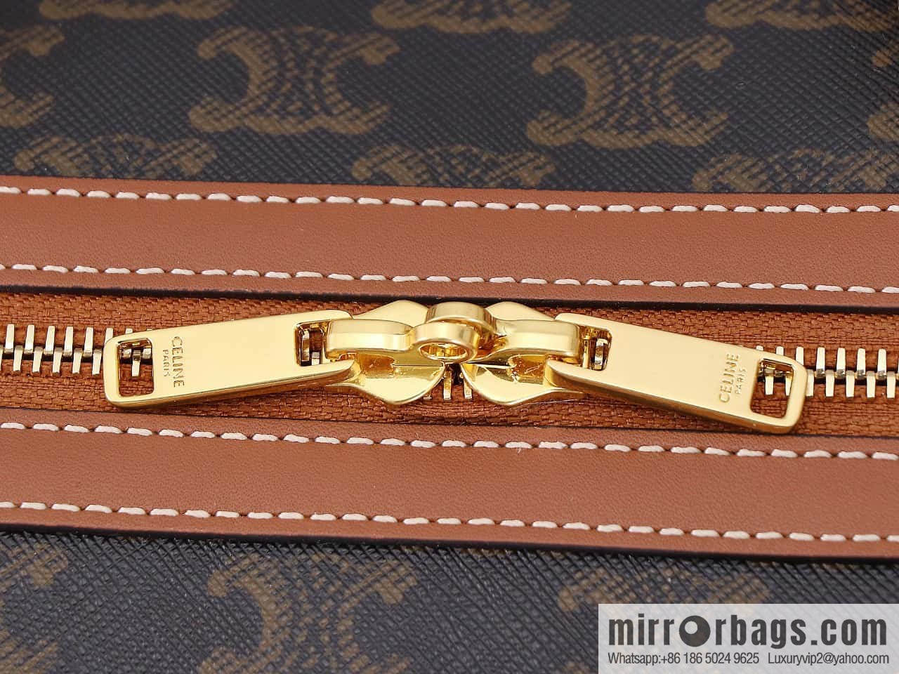 [Premium quality, all-steel hardware] CELINE2022 | The first Voyage printed Travel Bags series, model number: 191472 DOG material/brown