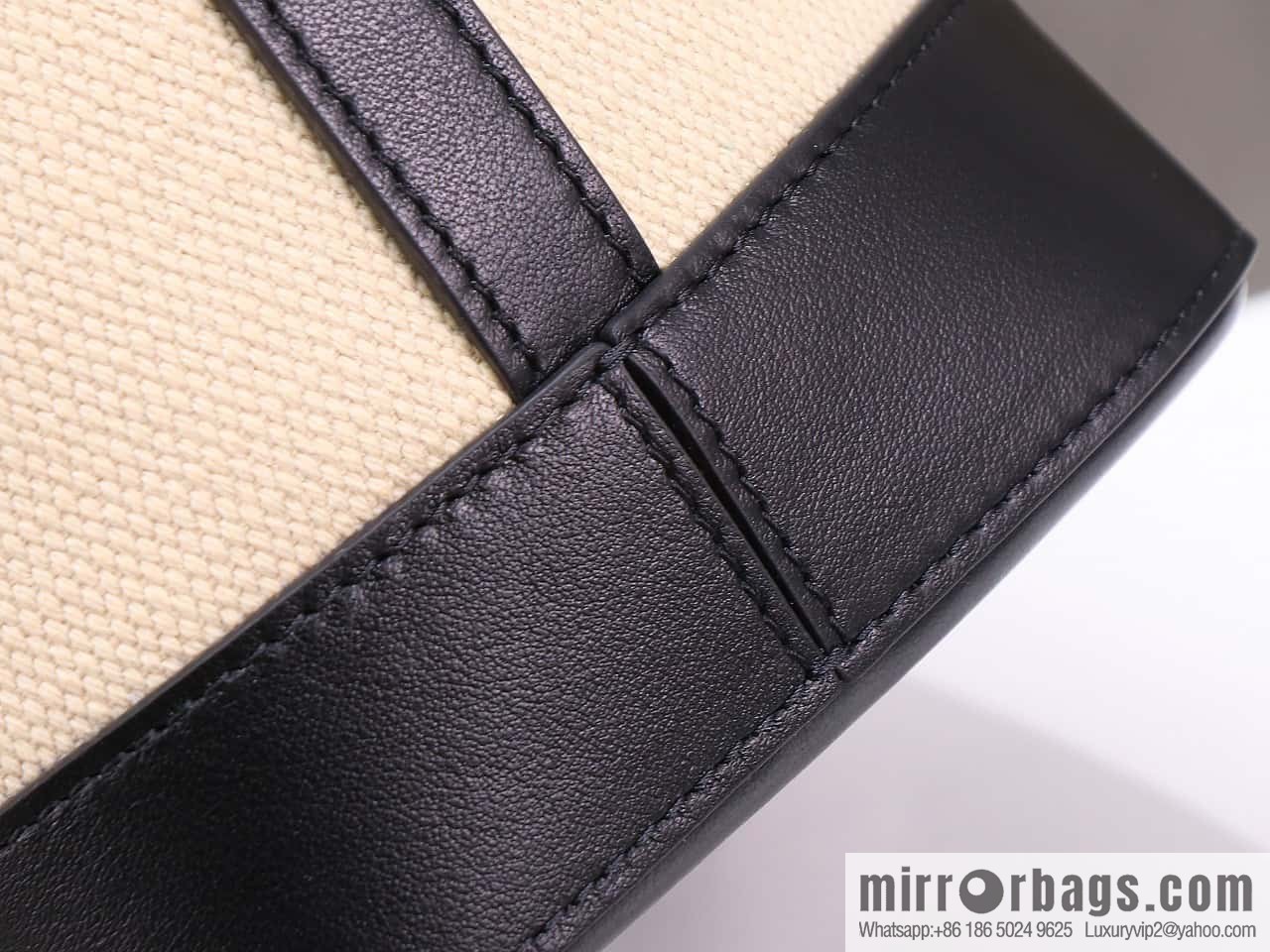 [Premium quality, all-steel hardware] 23s new product | CELINE CUIR TRIOMPHE small striped fabric leather bucket bag 23s new fabric series, number: 198243DU3.04LU