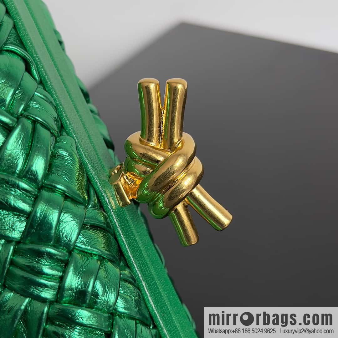 Bottega Veneta BV Knot | minaudiere Model: 717622 Green Gold