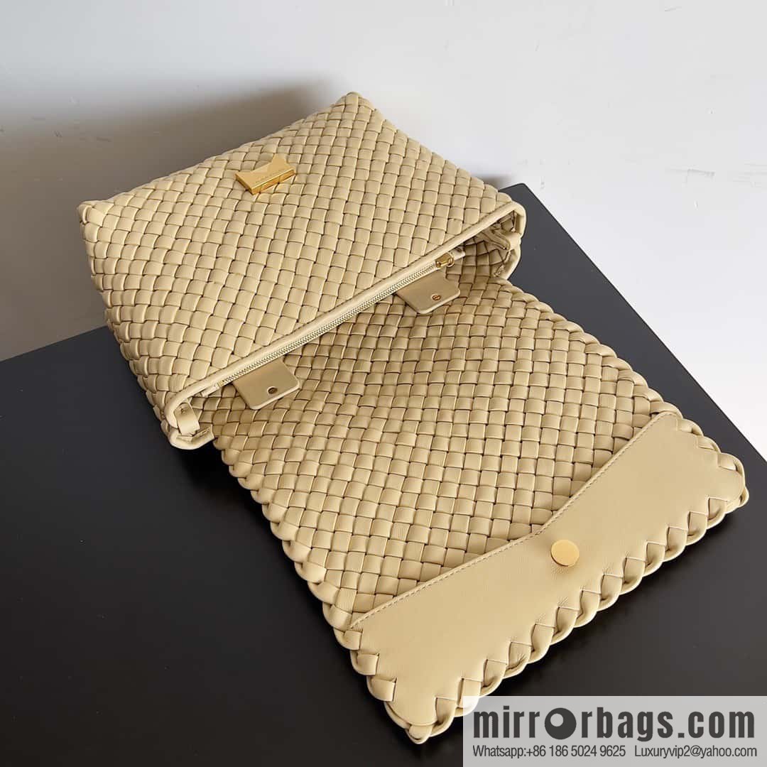 B home 2022 autumn and winter new product PATTI woven tote bag model number 709420 oat color