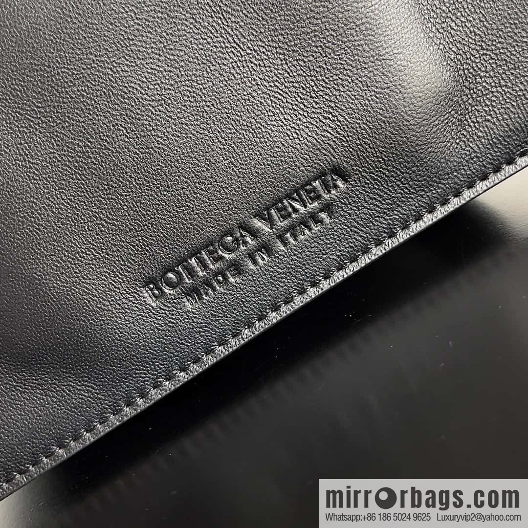 BV early autumn new tote Intrecciato woven tote handbag, model number: 754916 black