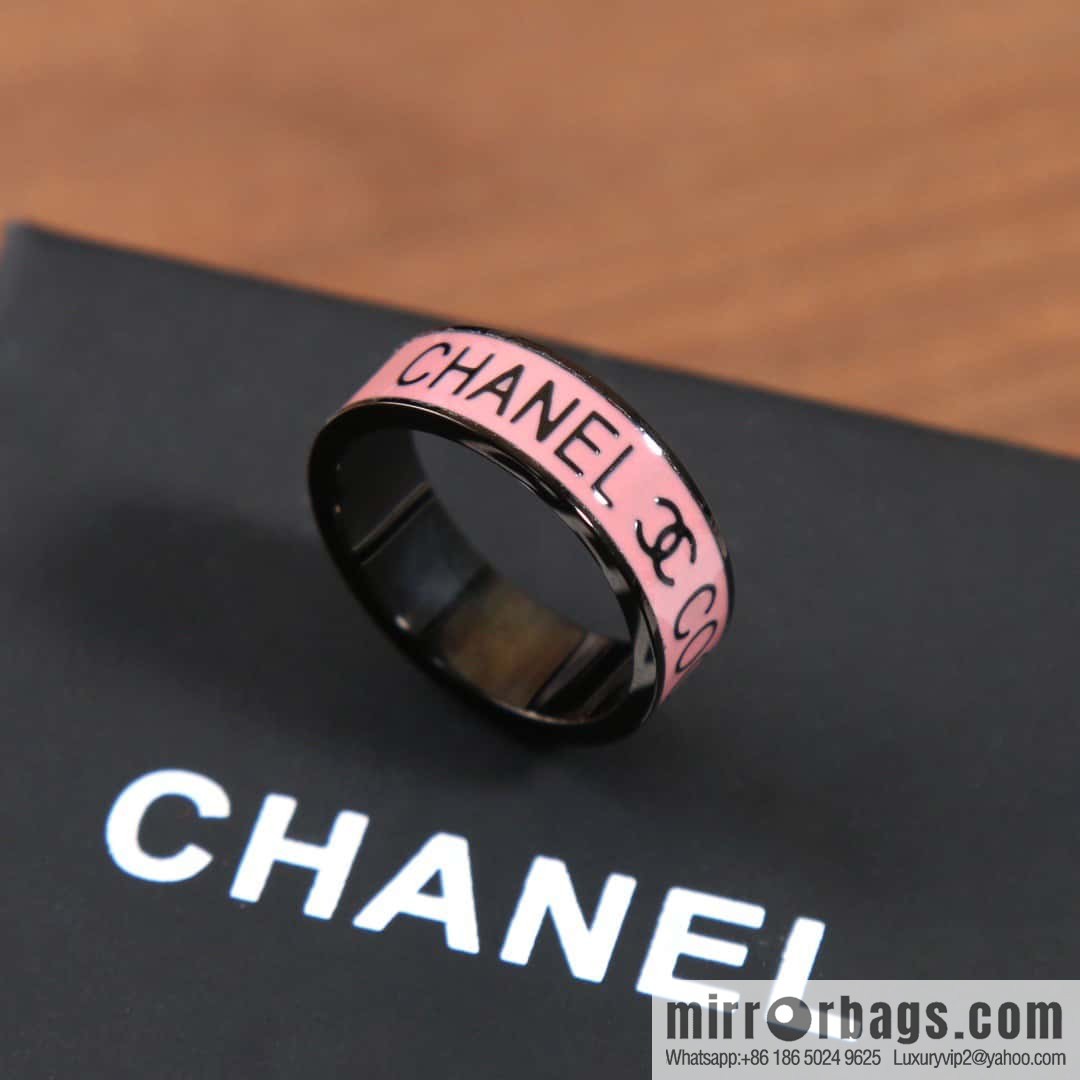 ☀️New ☑️ Chanel Double C Pink Drip COCO Ring ☀️
