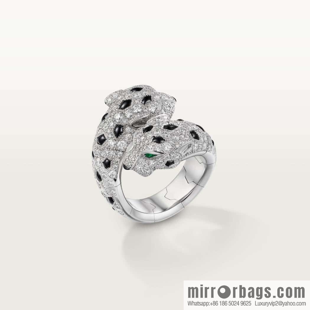 ❗️CNC version ❗️ ☀️ Cartier Cartier double leopard ring ☀️ US size 678