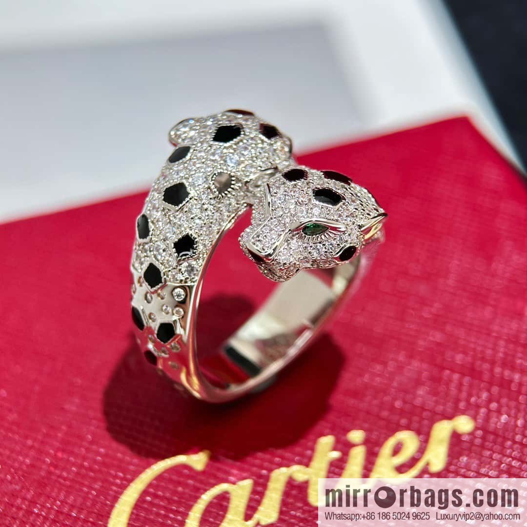 ❗️CNC version ❗️ ☀️ Cartier Cartier double leopard ring ☀️ US size 678