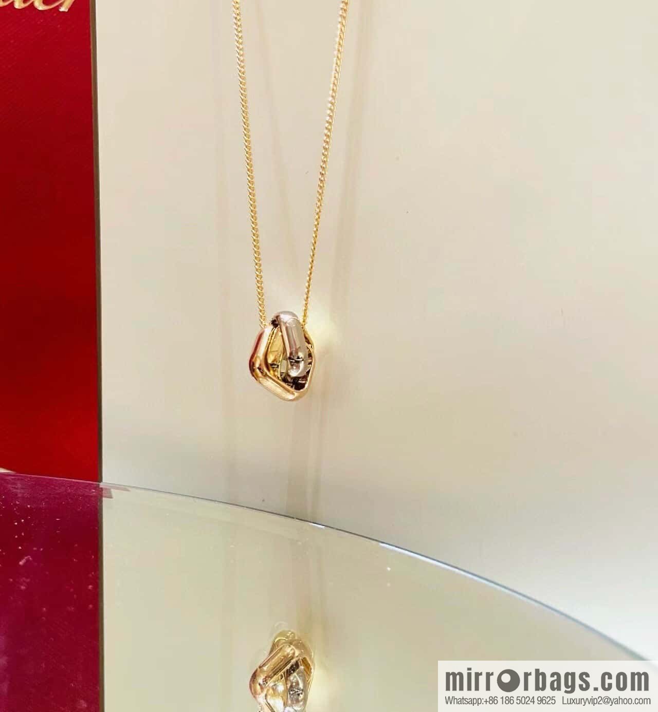 ❗️CNC version ❗️ ☀️ Cartier Cartier Trinity Box 100th anniversary limited three-ring three-color necklace ☀️