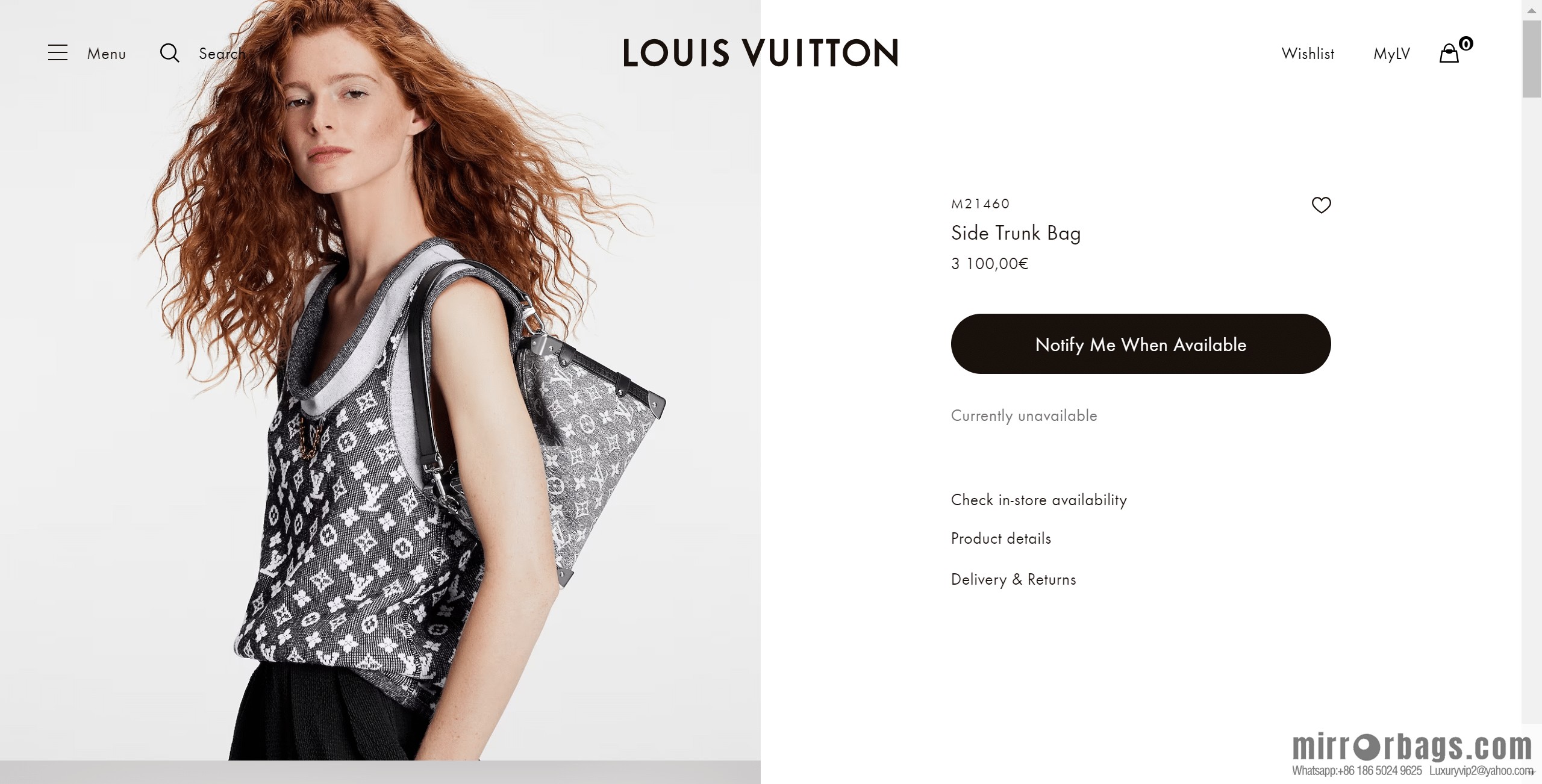 LV M21460 Side Trunk Bag