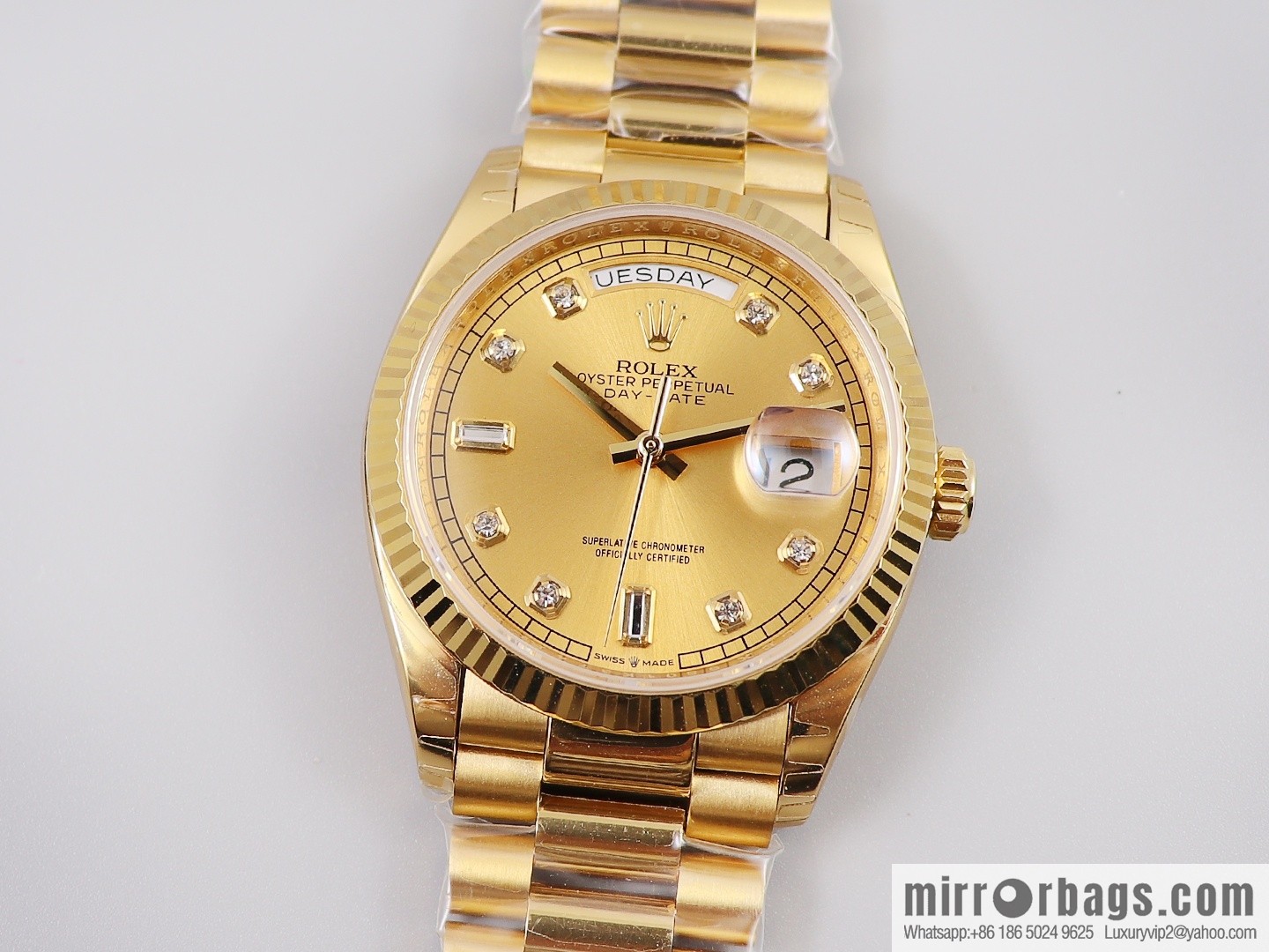 EW Boutique, Rolex Week Diary 36 Ultimate Edition, Original 3255 Automatic Mechanical Movement 128238 Series Watch